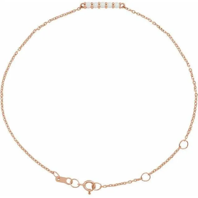 Opal Bar Bracelet