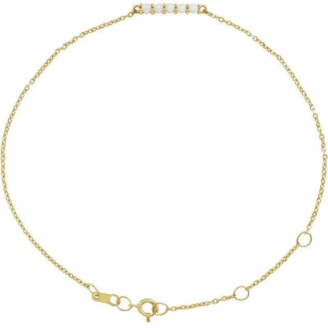 Opal Bar Bracelet