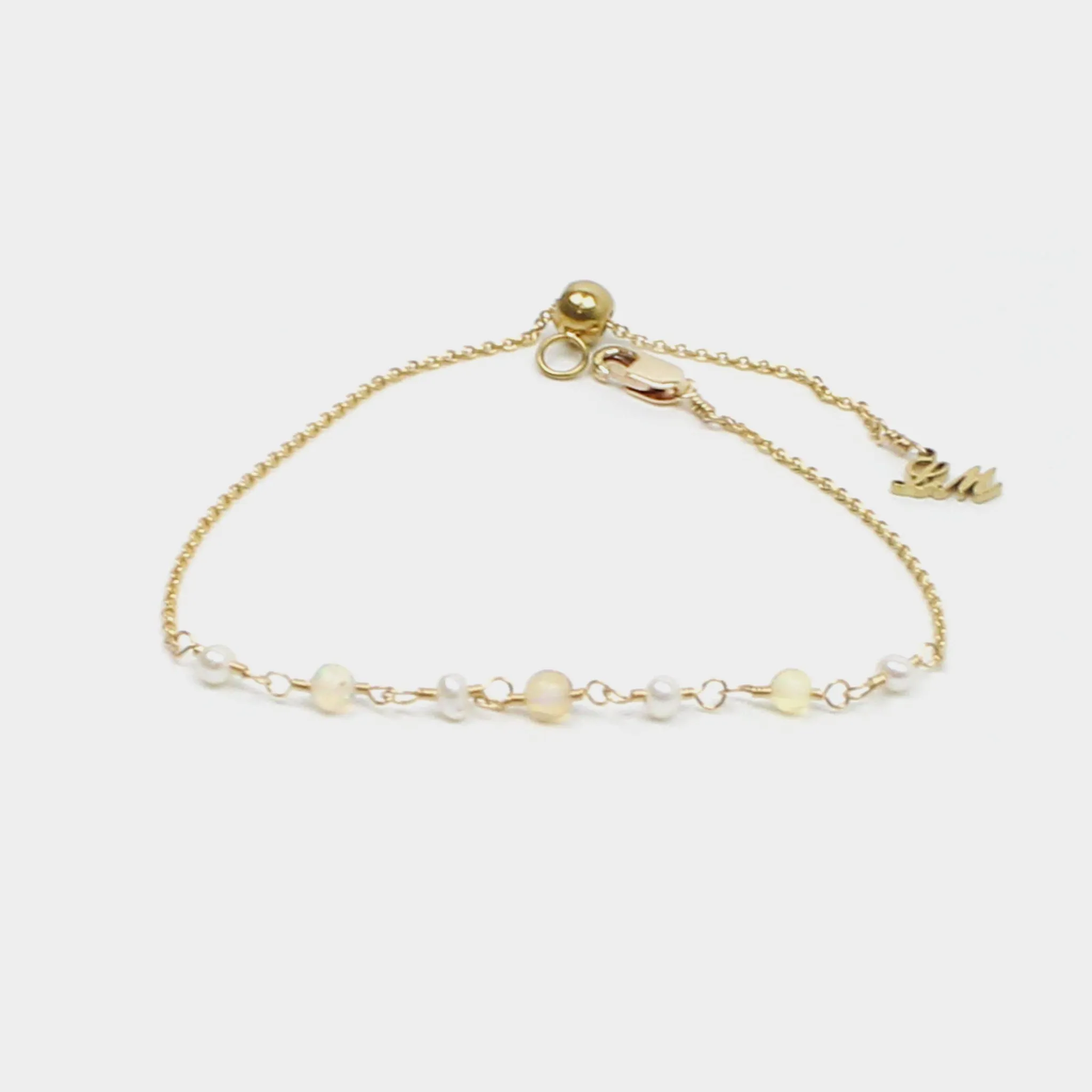 Pearl and Opal Bracelet