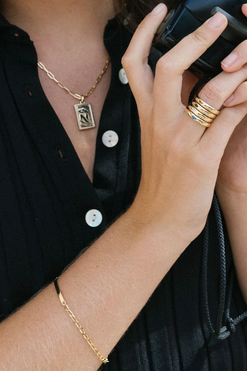 Personalized bar bracelet gold plated (pre-order)