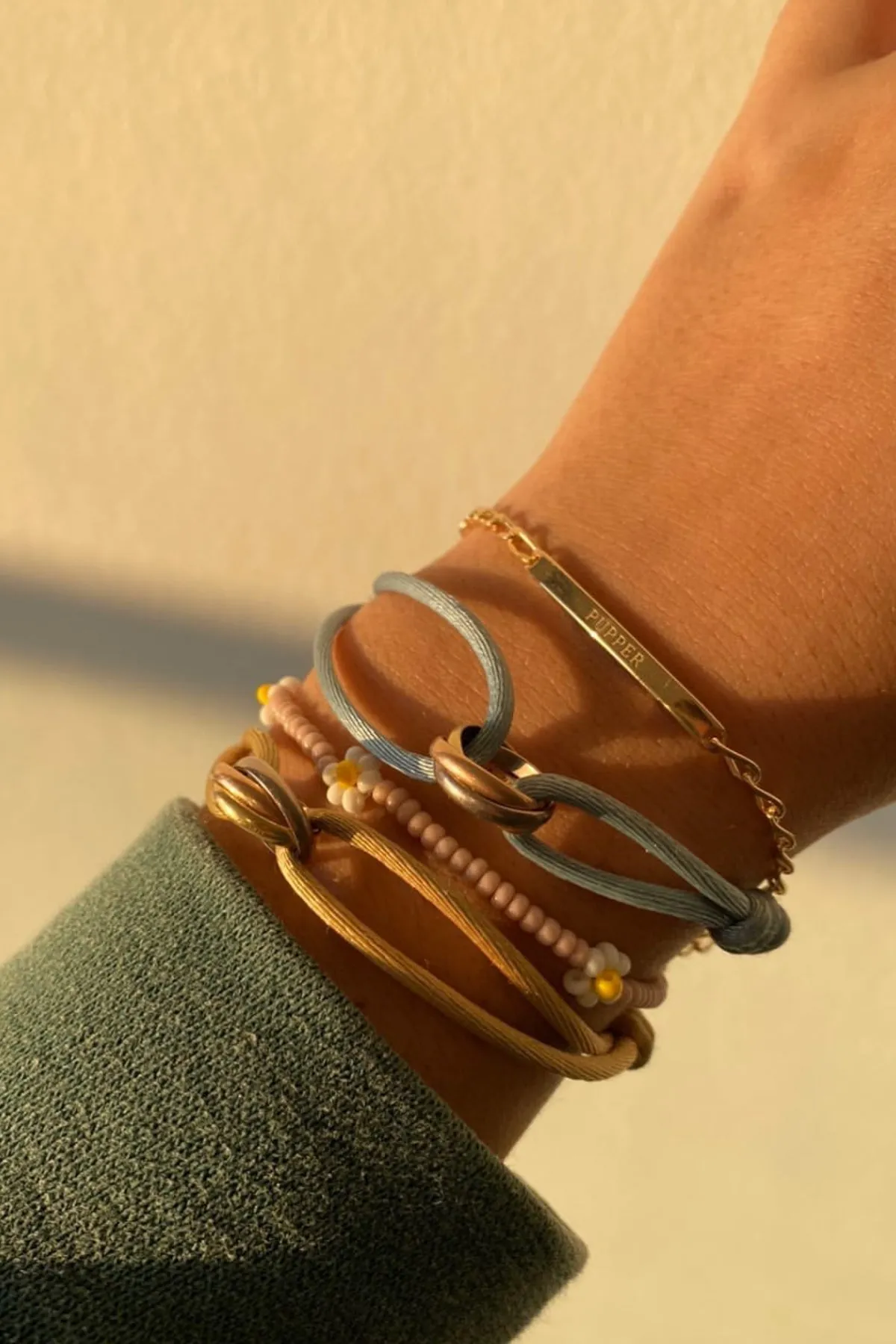 Personalized bar bracelet gold plated (pre-order)
