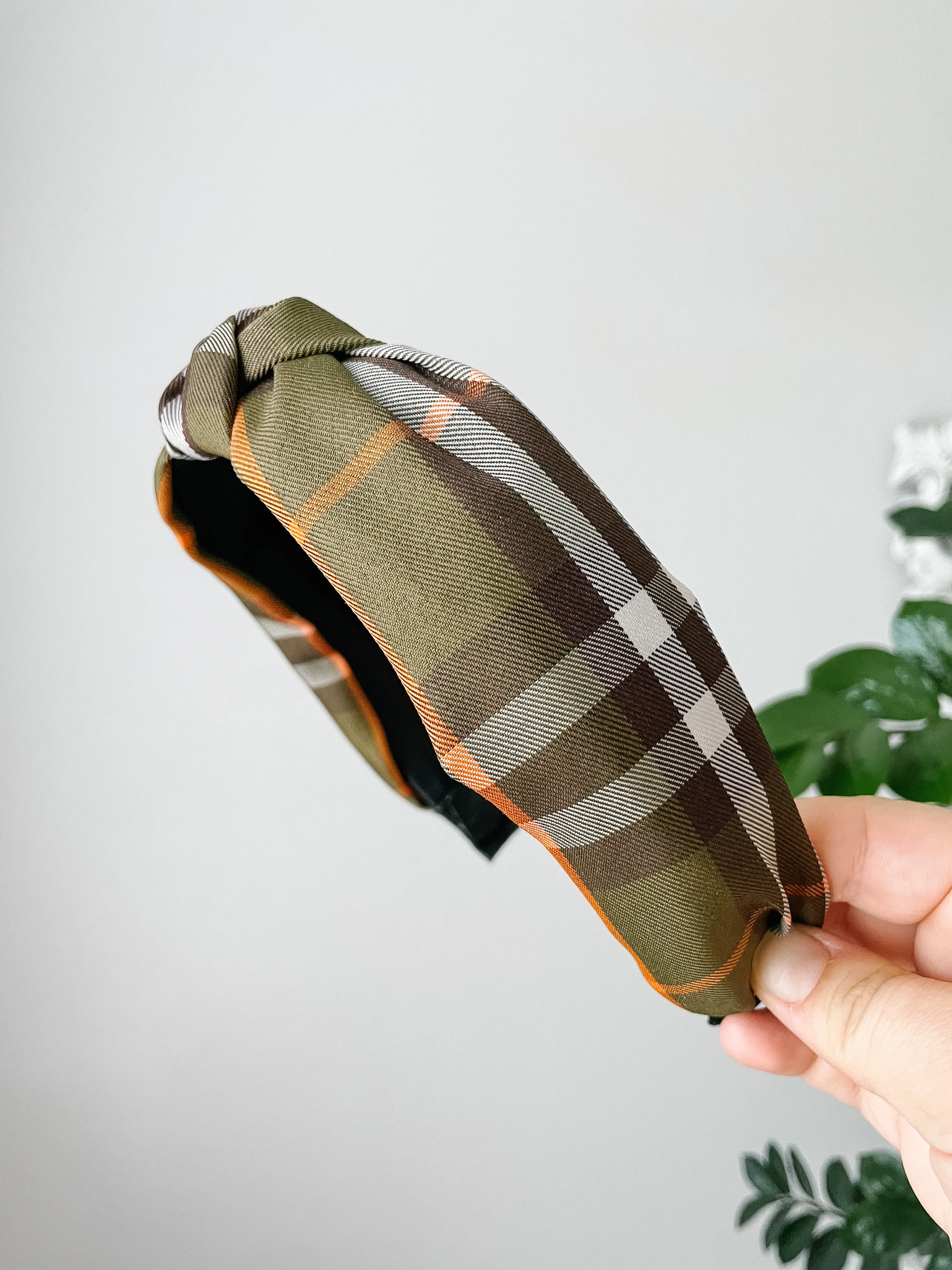 Plaid Happy Headband
