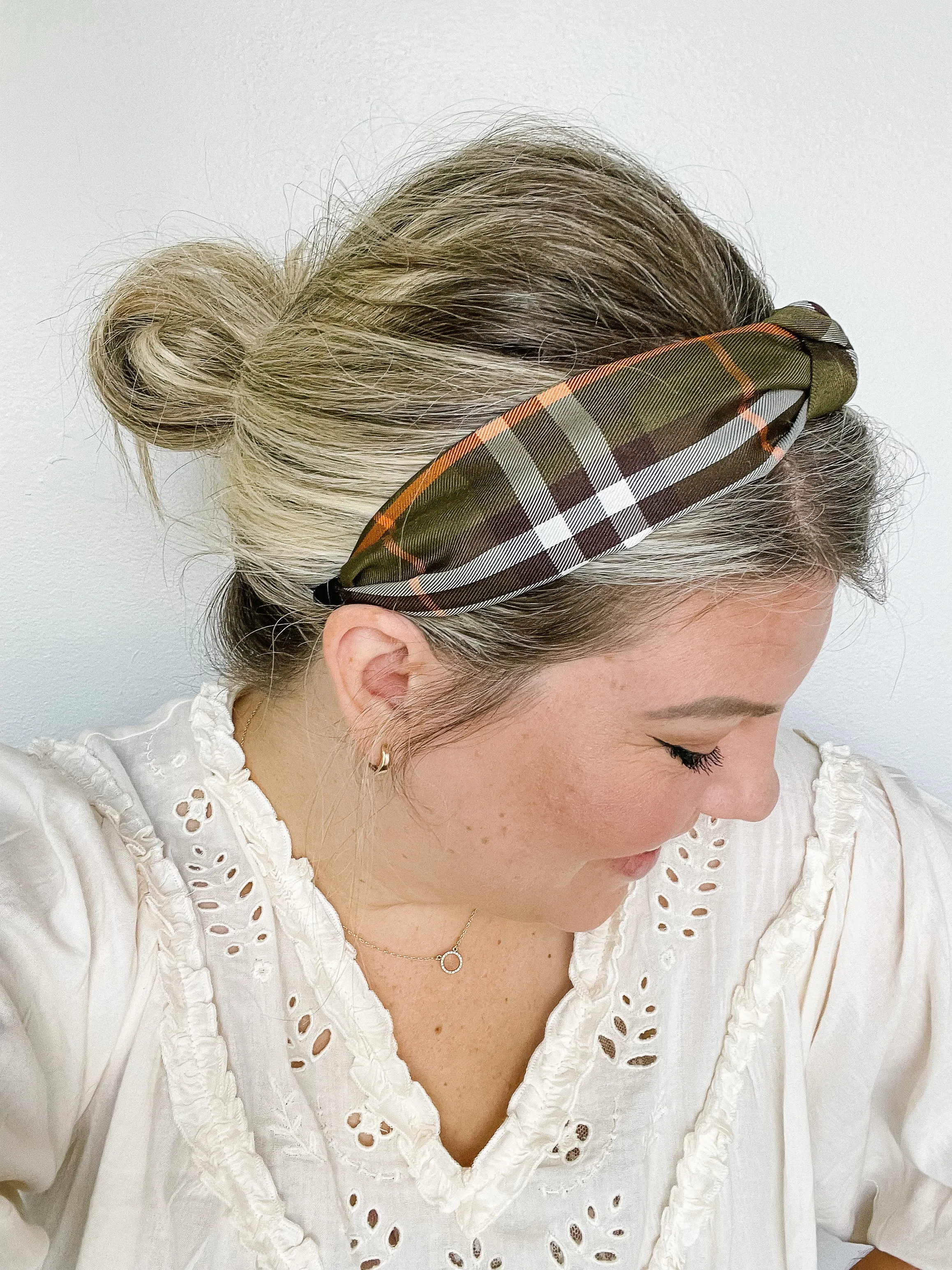 Plaid Happy Headband
