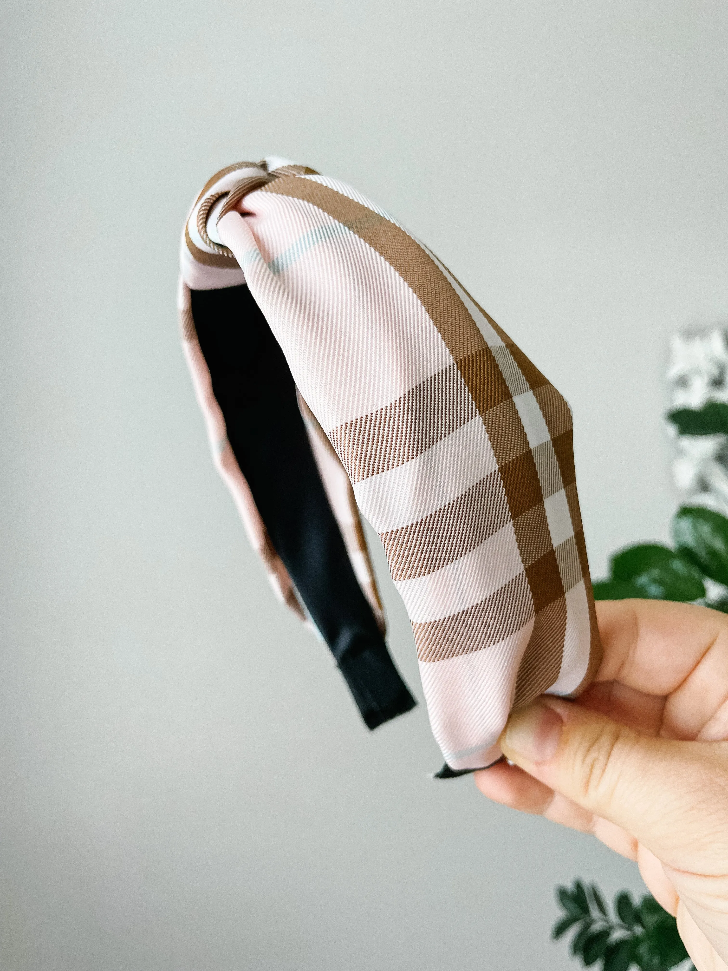 Plaid Happy Headband