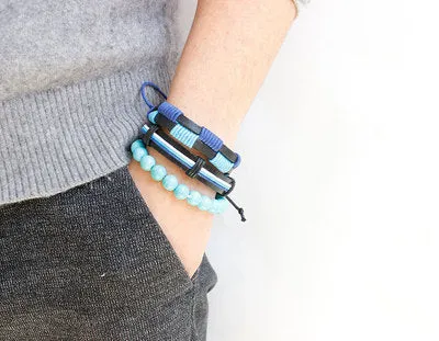 Punk Retro Bracelet Bracelet Set - Love Gifts Charms Jewelry Adjustable Women Men Gift