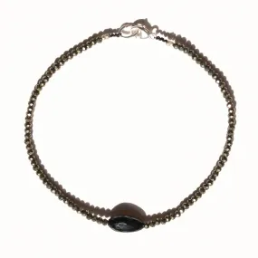 Pyrite   Onyx Bracelet No.56
