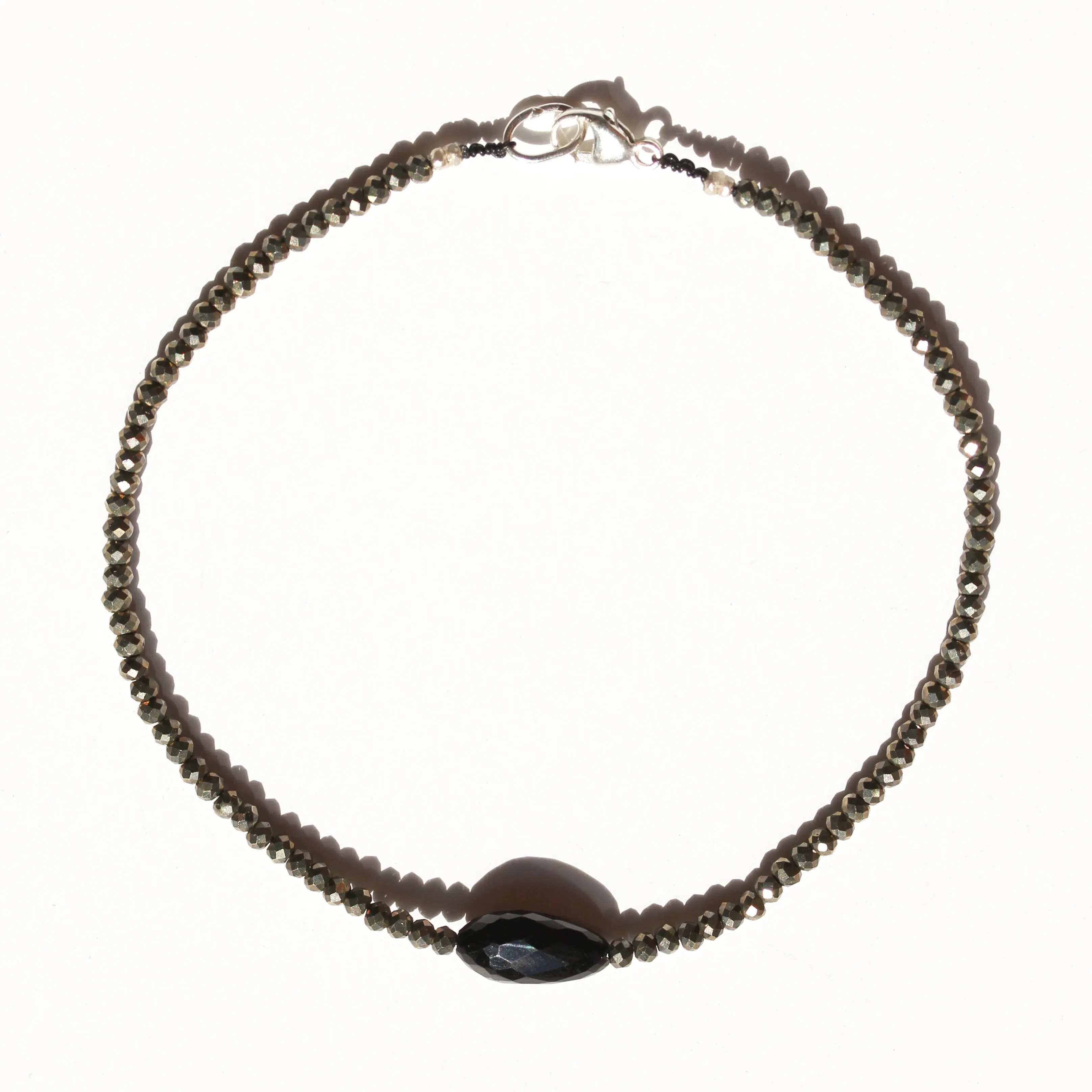 Pyrite   Onyx Bracelet No.56