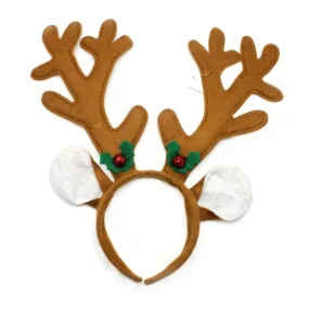 Reindeer Headband w/Bells