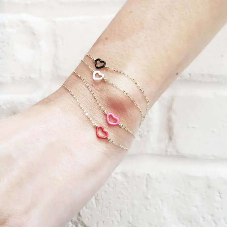 Ruby Heart Bracelet
