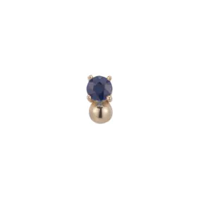 Sapphire Ball Stud (Single) (ready to ship option)*