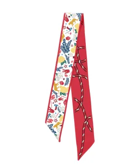 Saturday Silks - Houston Cougars Skinny Scarf