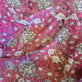 SCARF William Morris WILD TULIP PINK