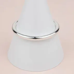 Silver Wide Bangle**
