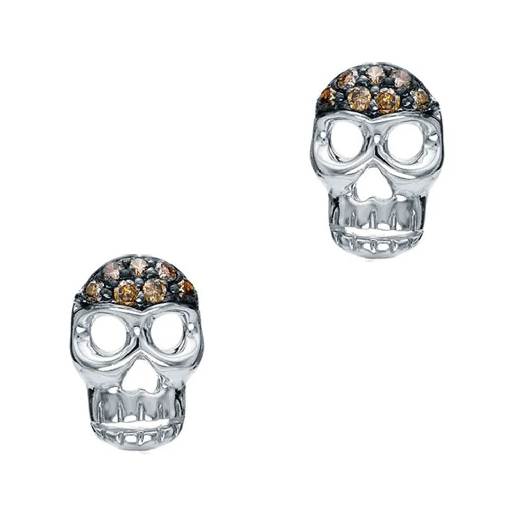 Skull Post Earrings