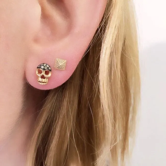 Skull Post Earrings