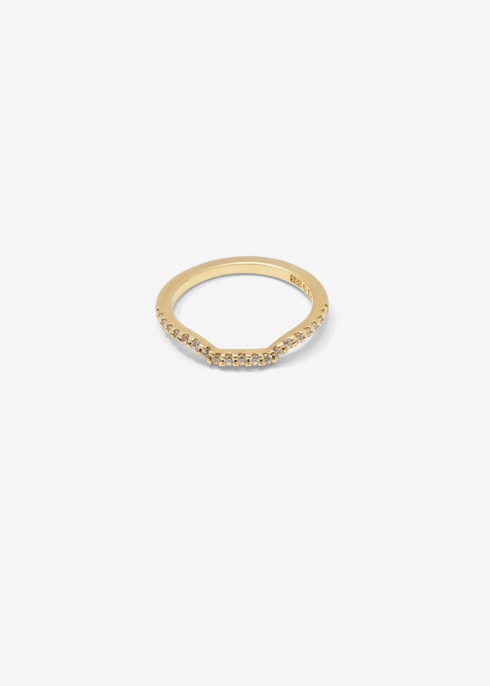 Slized Scallop Set Half Eternity Band 0.01 ct