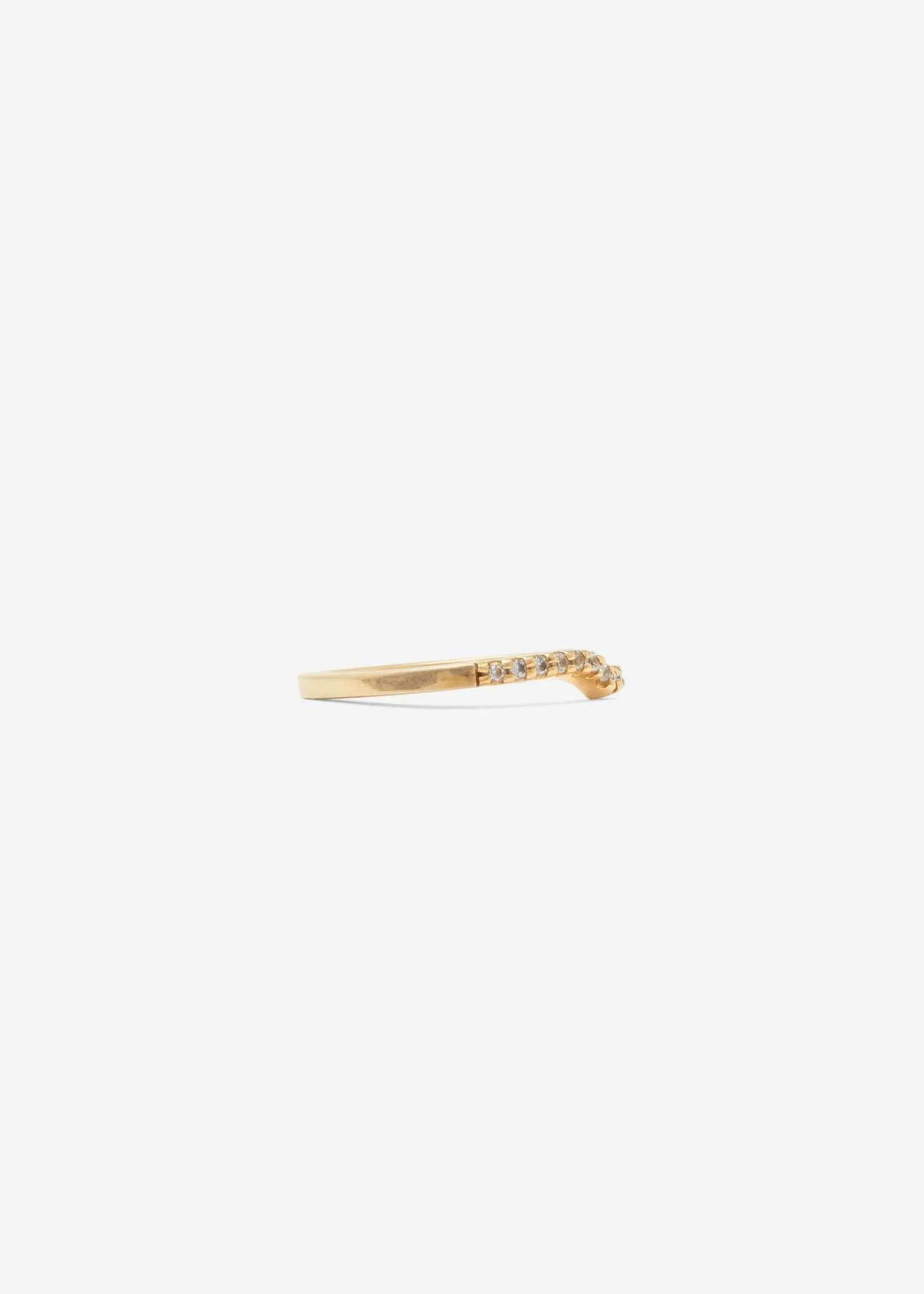Slized Scallop Set Half Eternity Band 0.01 ct