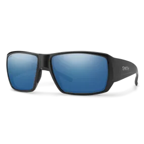 Smith Guide's Choice S Matte Black Frame - ChromaPop Polarized Blue Mirror Lens - Polarized Sunglasses