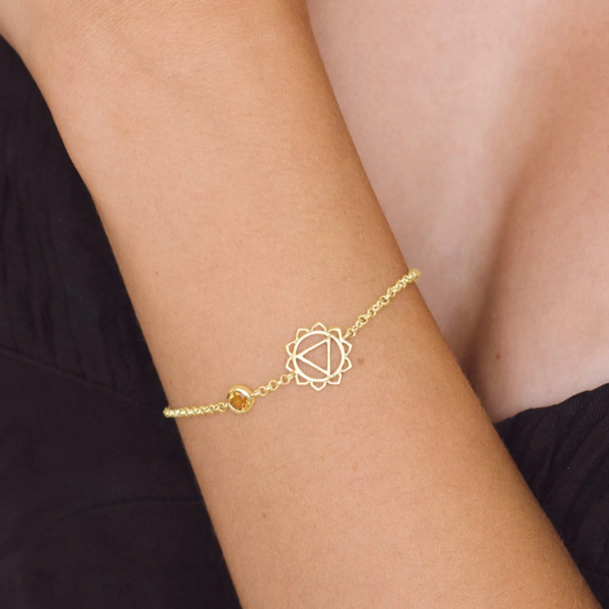 Solar Plexus Chakra Bracelet - Gold