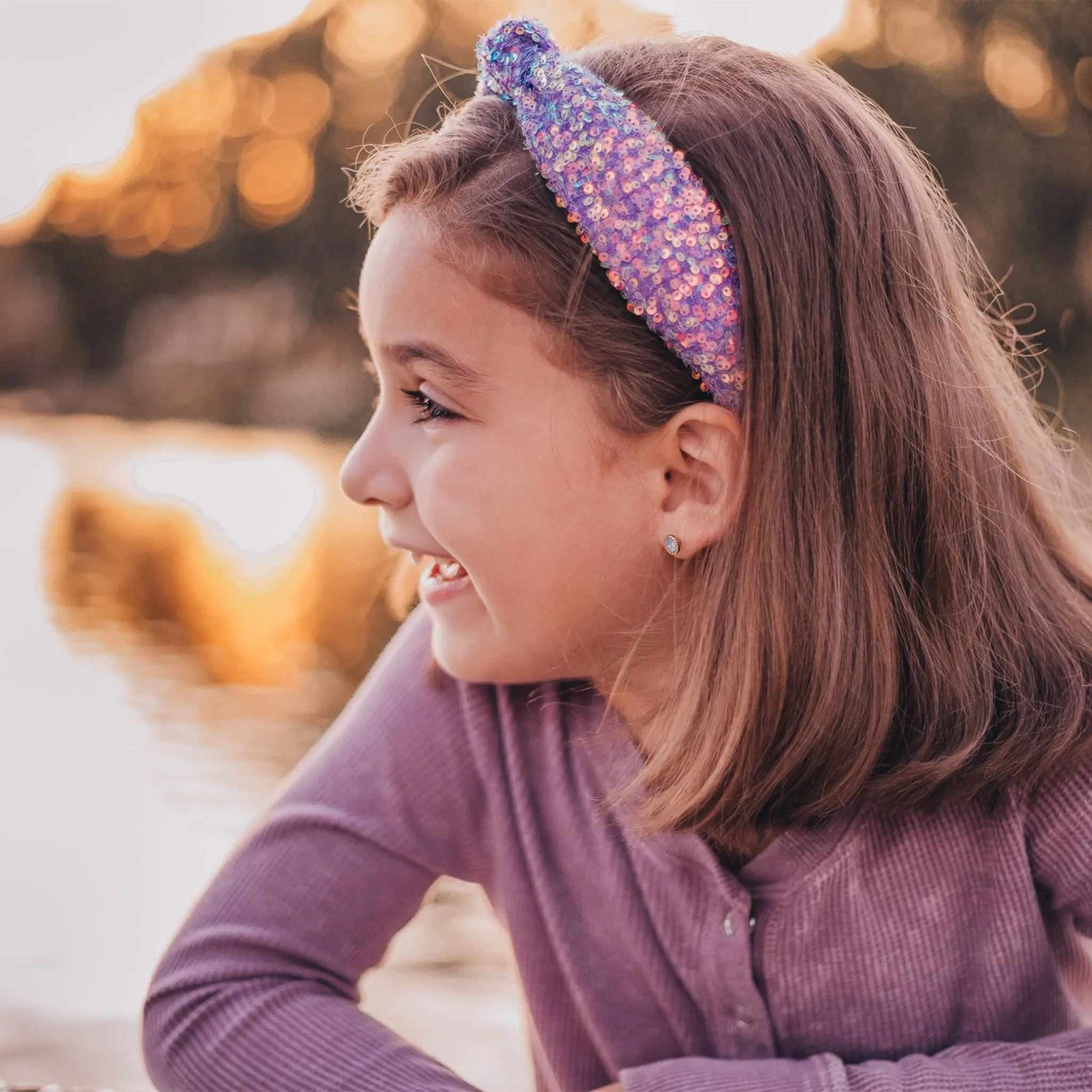 Sparkly Sequin Knot Headband