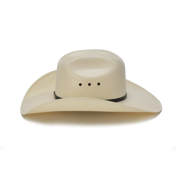 Stampede Hats - 50X Shantung Cowboy Hat with Concho Black Leather Trim