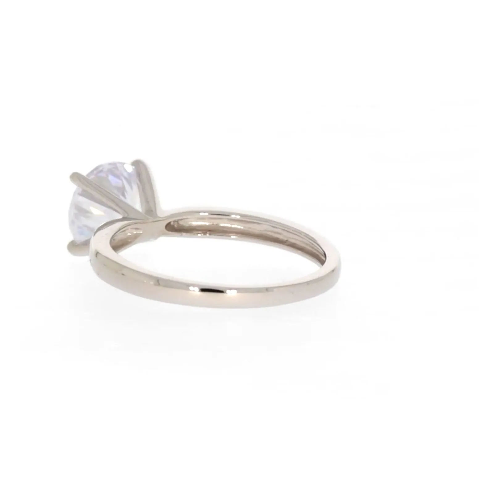 Sterling Silver Cubic Zirconia Solitaire Ring