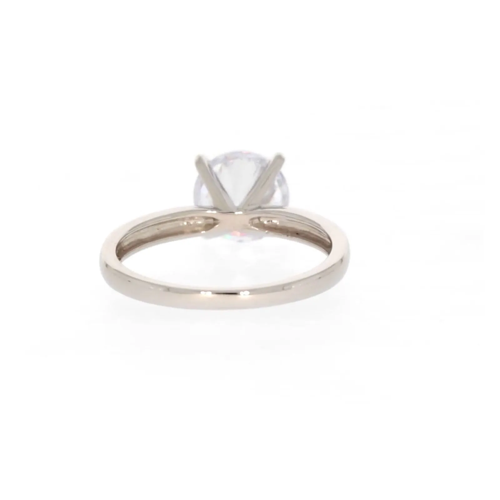 Sterling Silver Cubic Zirconia Solitaire Ring