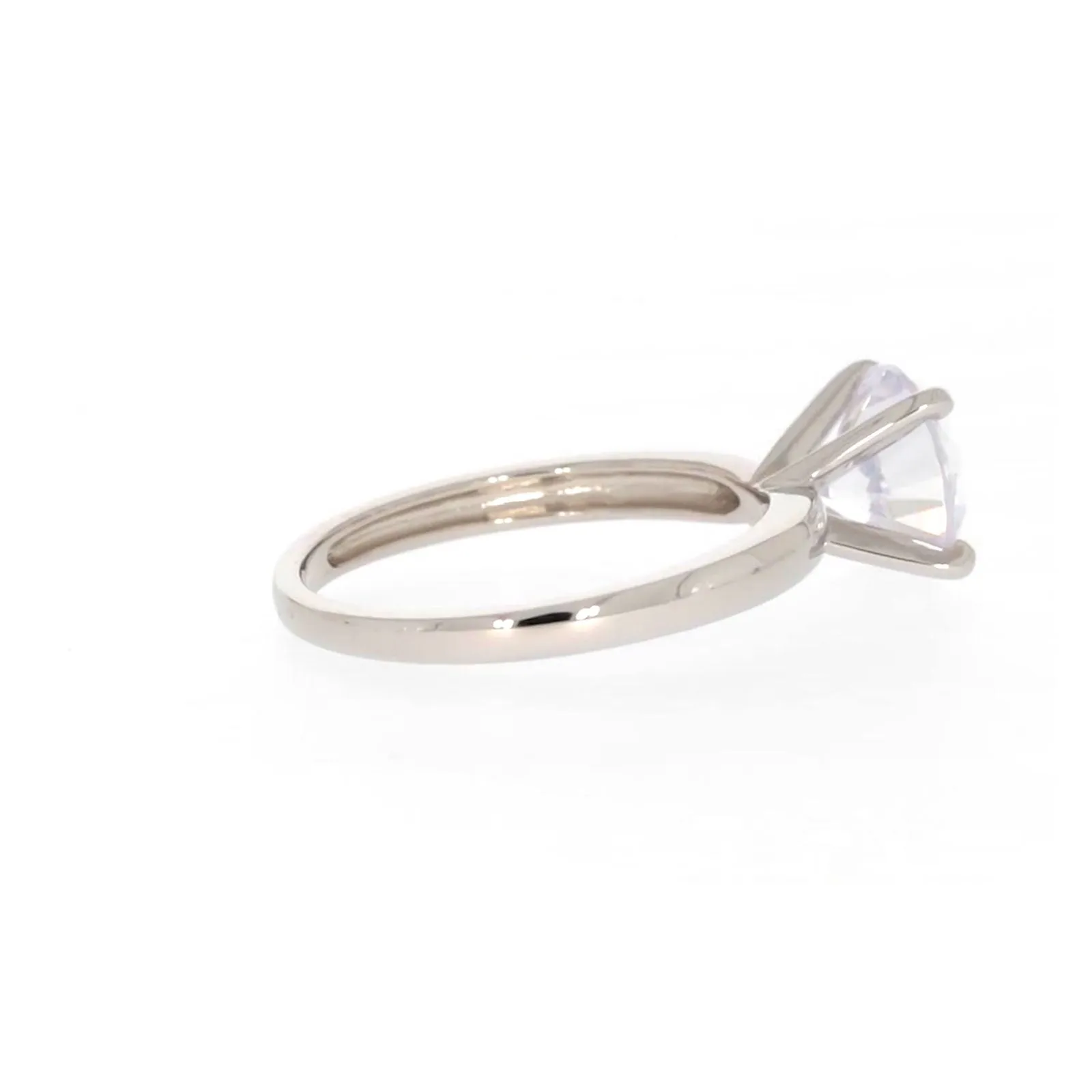 Sterling Silver Cubic Zirconia Solitaire Ring