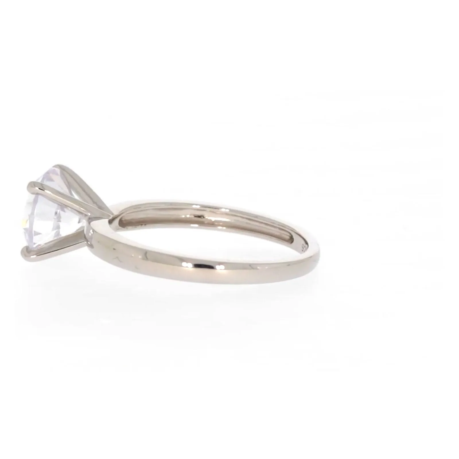 Sterling Silver Cubic Zirconia Solitaire Ring