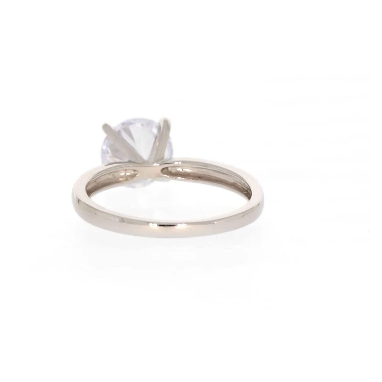 Sterling Silver Cubic Zirconia Solitaire Ring