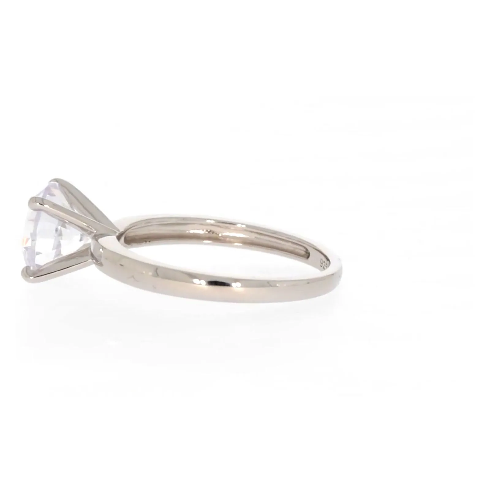 Sterling Silver Cubic Zirconia Solitaire Ring