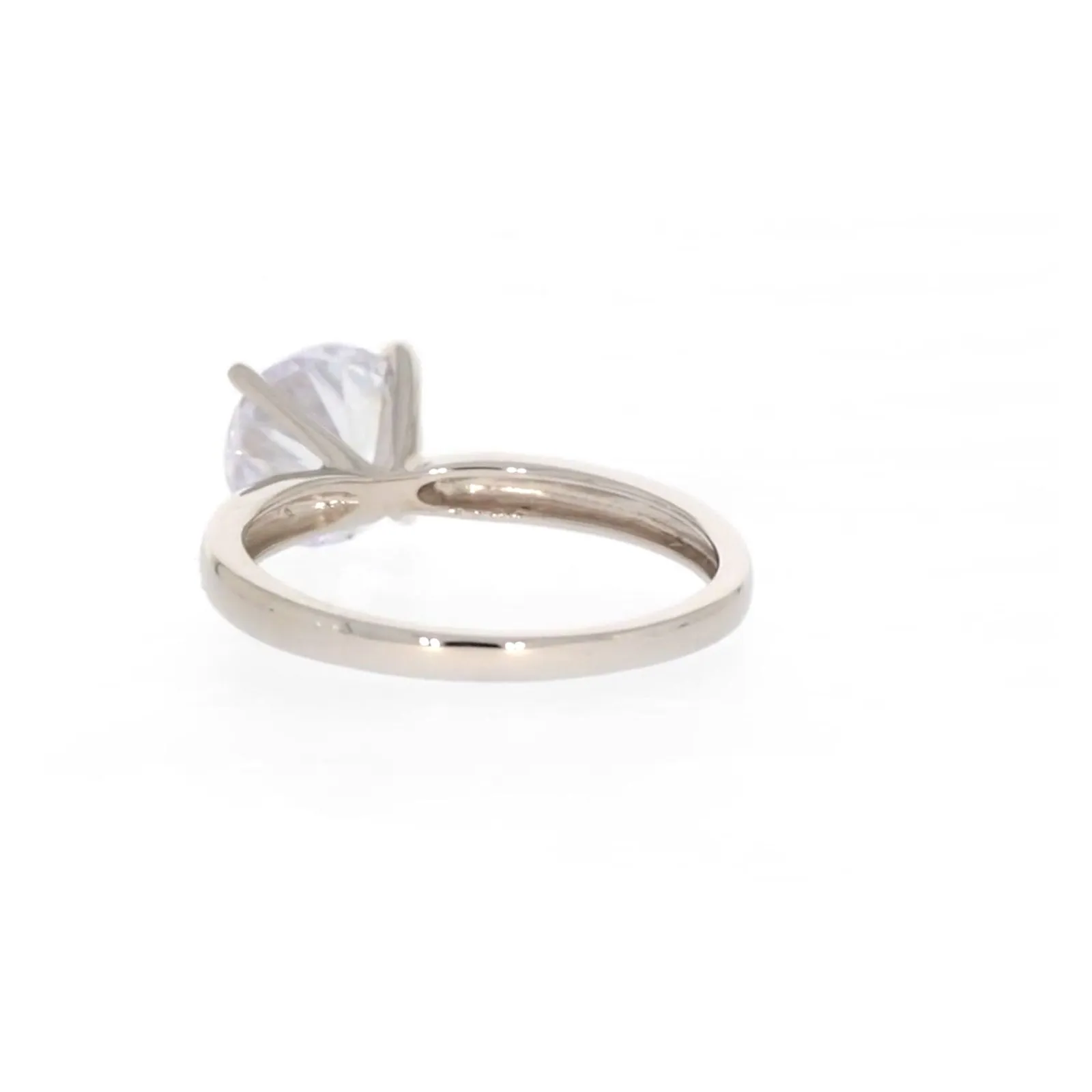 Sterling Silver Cubic Zirconia Solitaire Ring