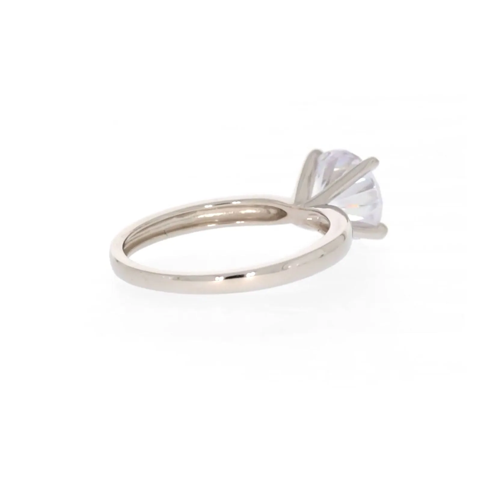 Sterling Silver Cubic Zirconia Solitaire Ring
