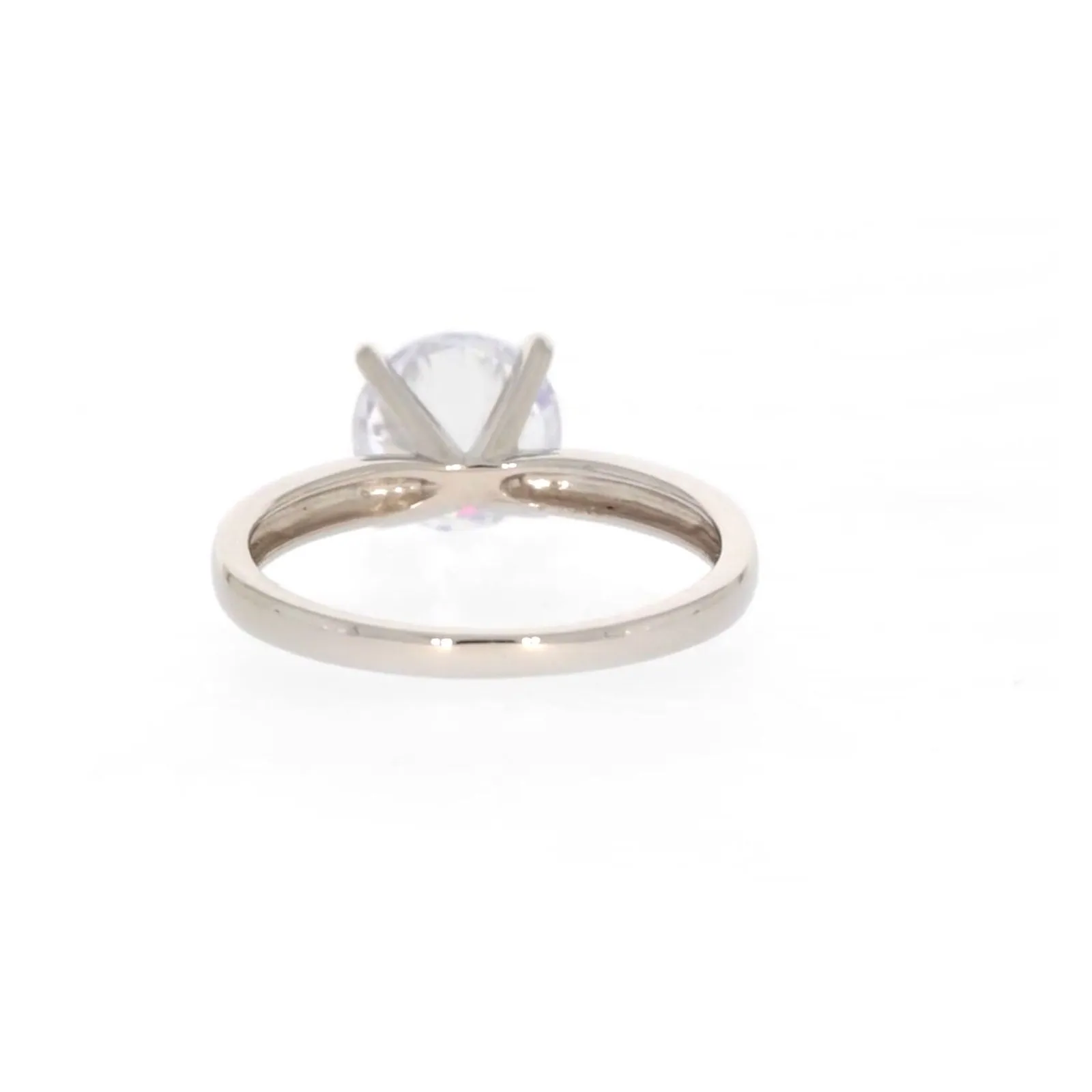 Sterling Silver Cubic Zirconia Solitaire Ring