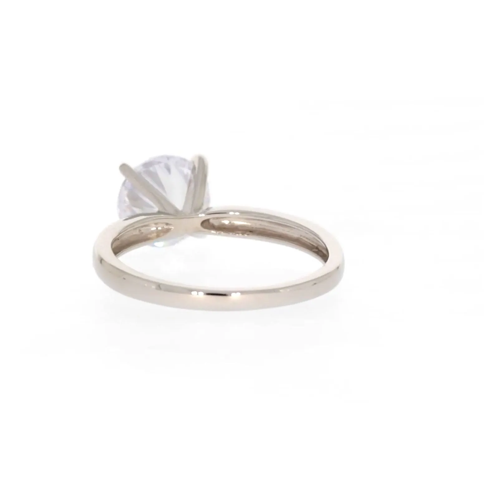 Sterling Silver Cubic Zirconia Solitaire Ring