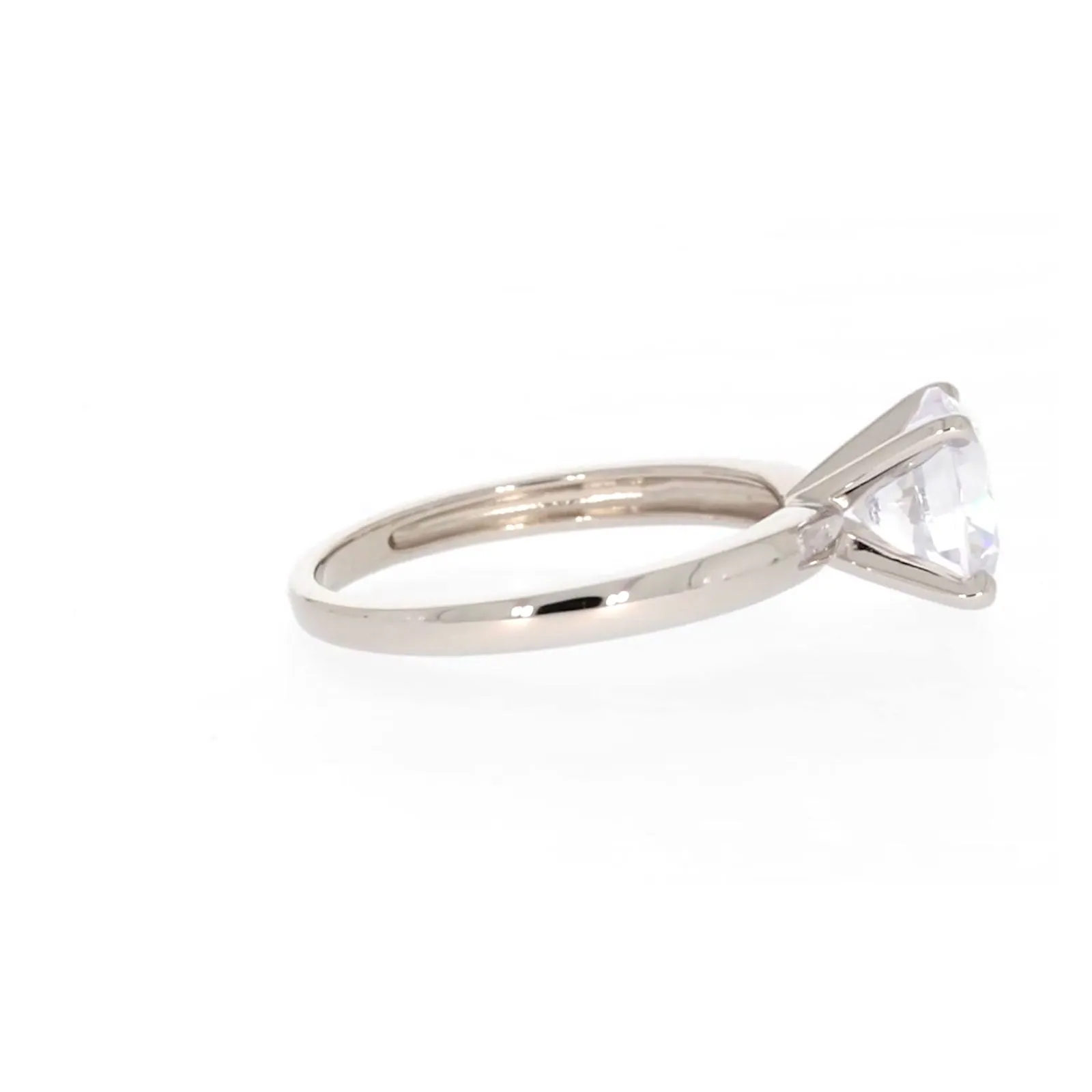 Sterling Silver Cubic Zirconia Solitaire Ring