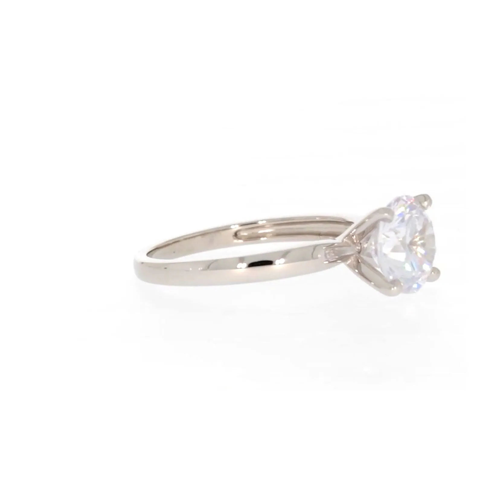 Sterling Silver Cubic Zirconia Solitaire Ring