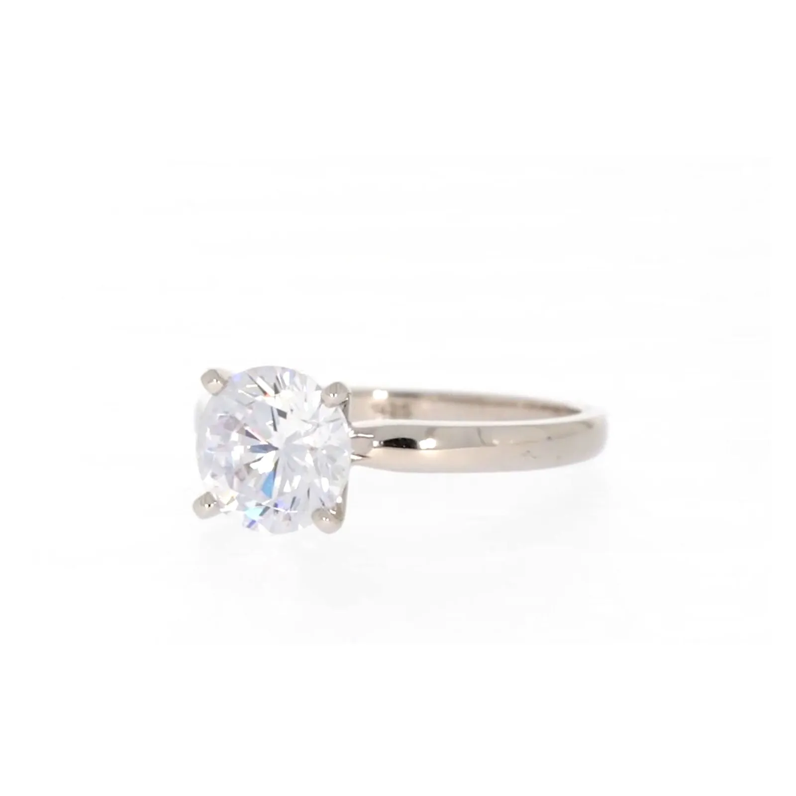 Sterling Silver Cubic Zirconia Solitaire Ring