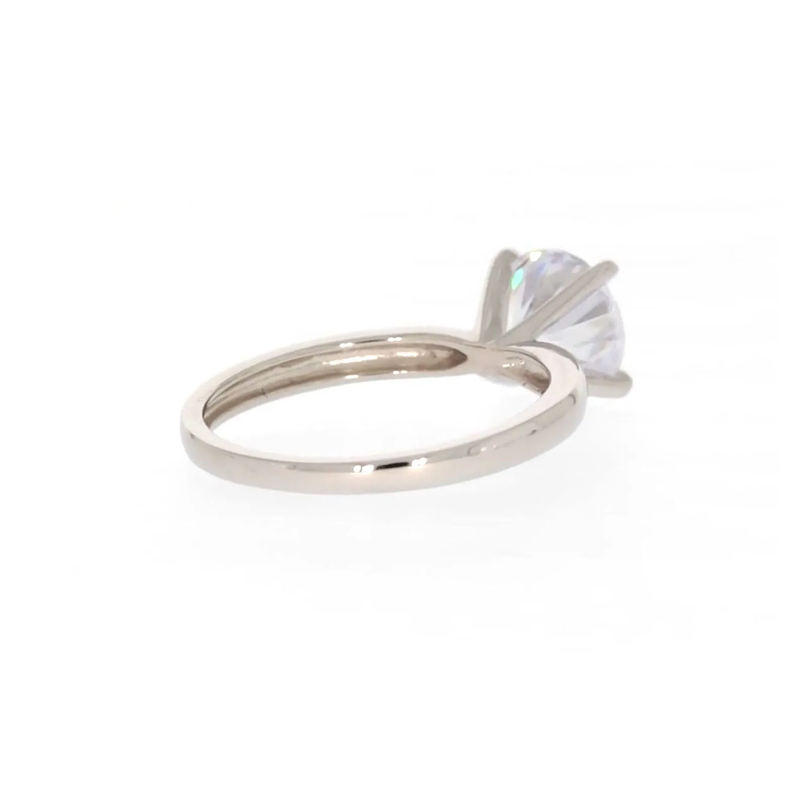 Sterling Silver Cubic Zirconia Solitaire Ring