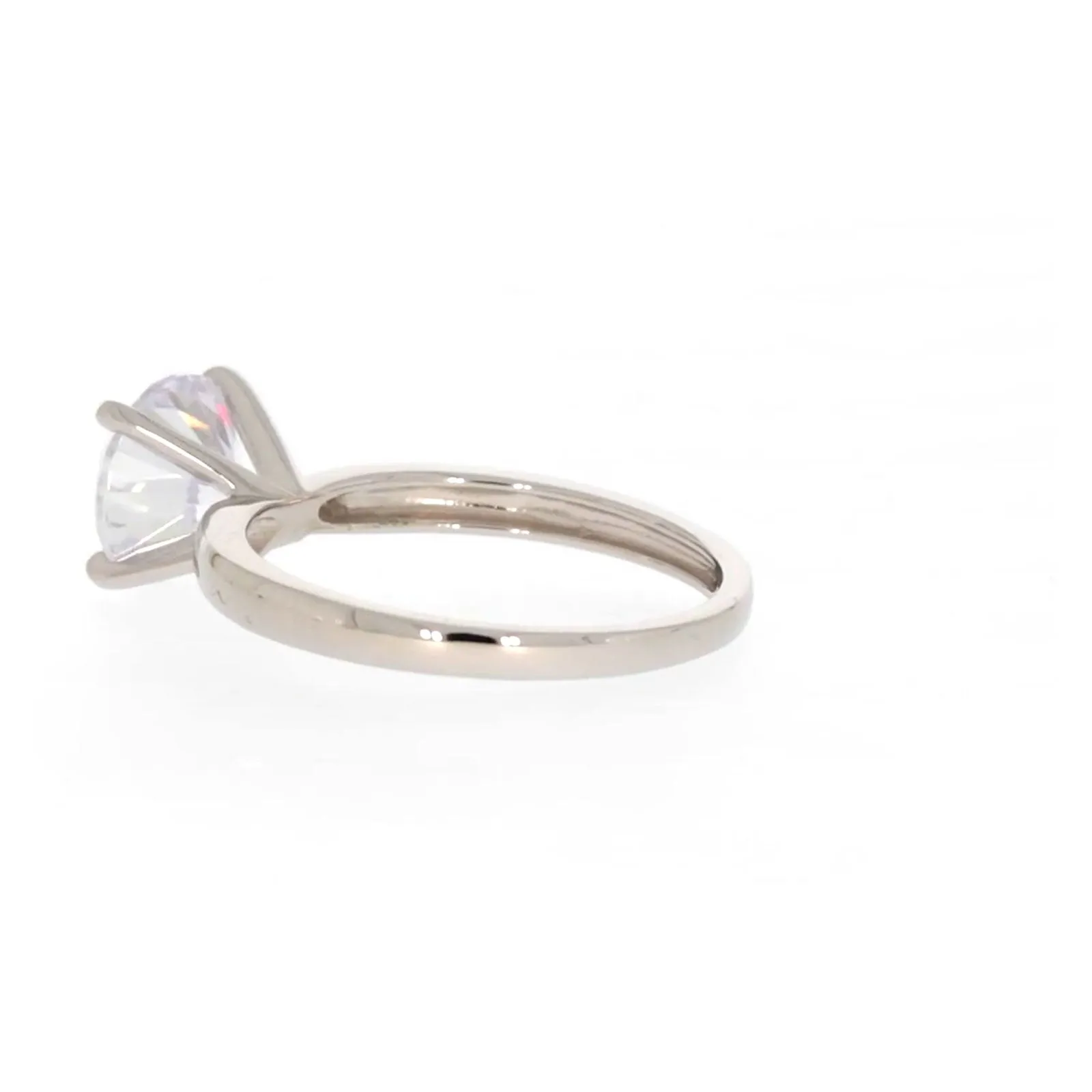Sterling Silver Cubic Zirconia Solitaire Ring