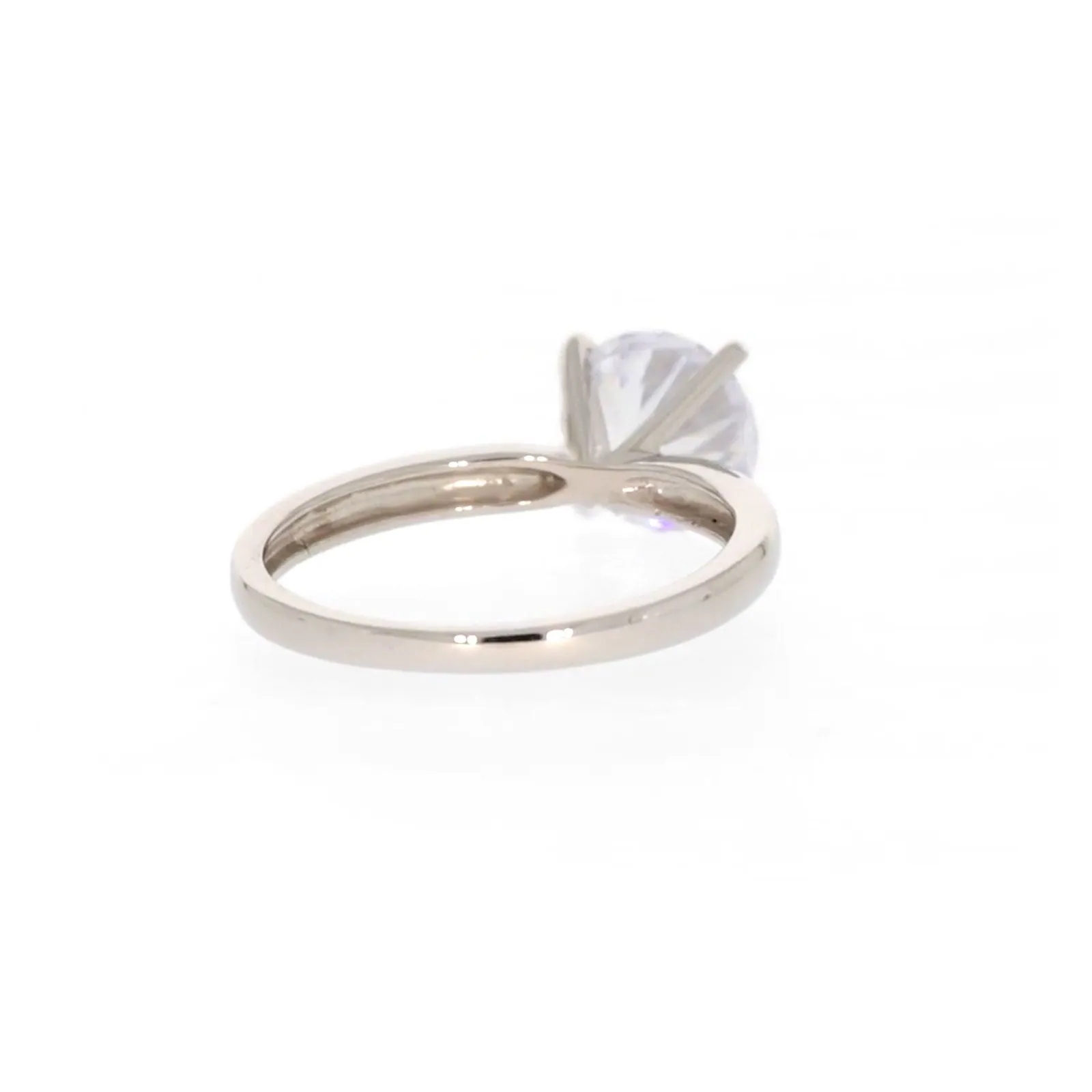 Sterling Silver Cubic Zirconia Solitaire Ring