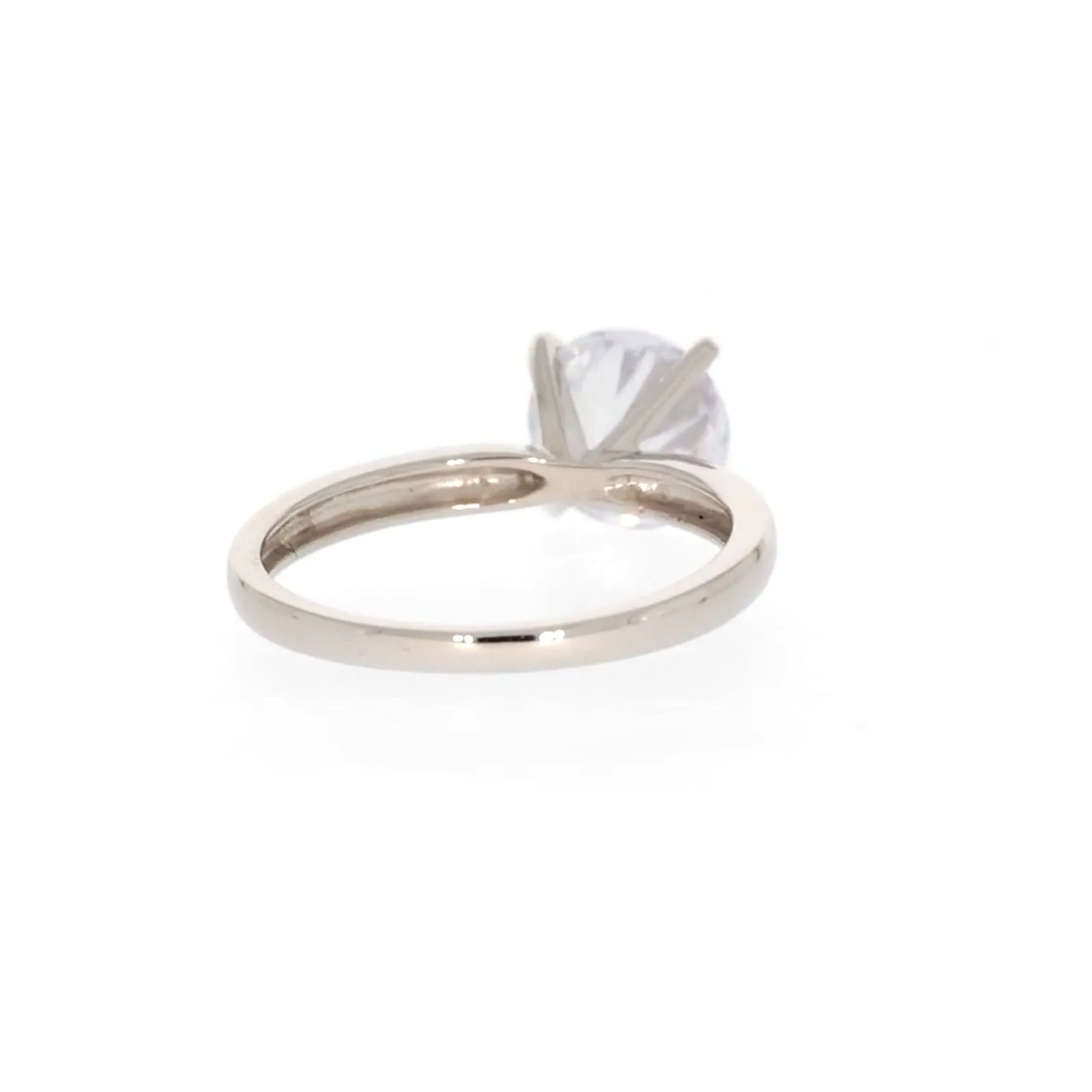 Sterling Silver Cubic Zirconia Solitaire Ring