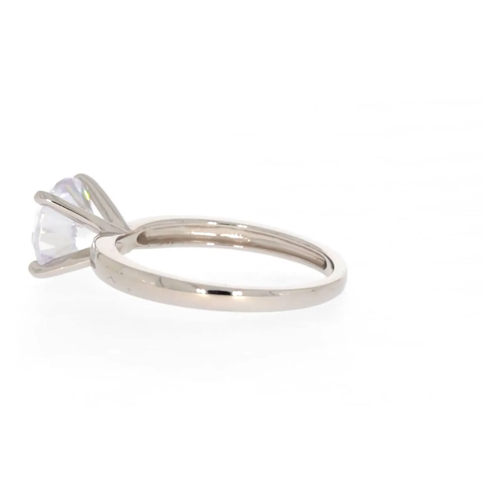 Sterling Silver Cubic Zirconia Solitaire Ring