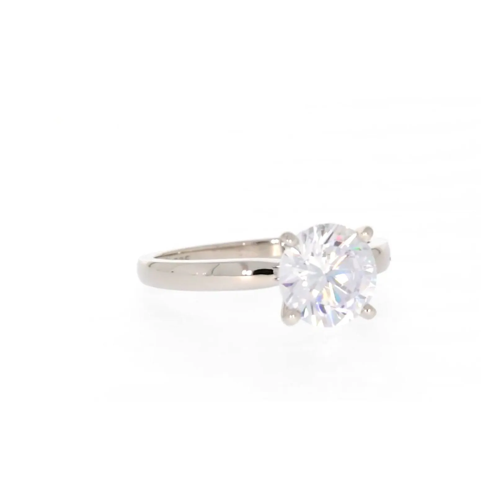 Sterling Silver Cubic Zirconia Solitaire Ring