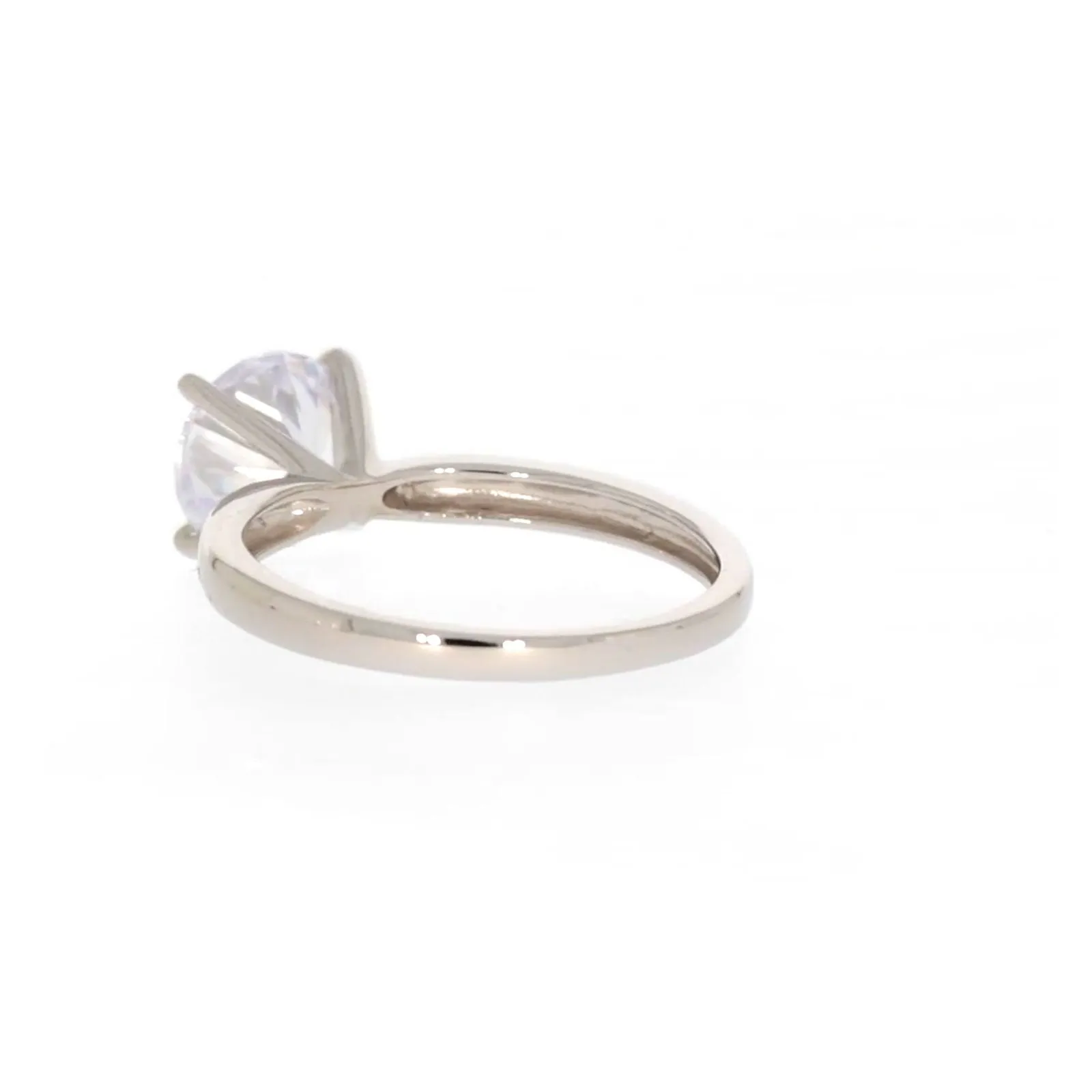 Sterling Silver Cubic Zirconia Solitaire Ring