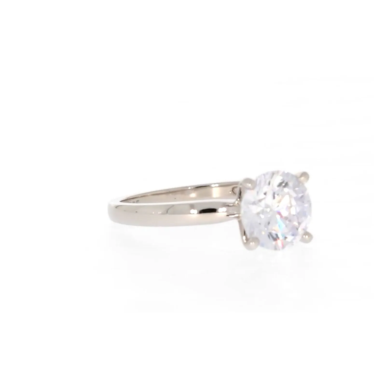 Sterling Silver Cubic Zirconia Solitaire Ring