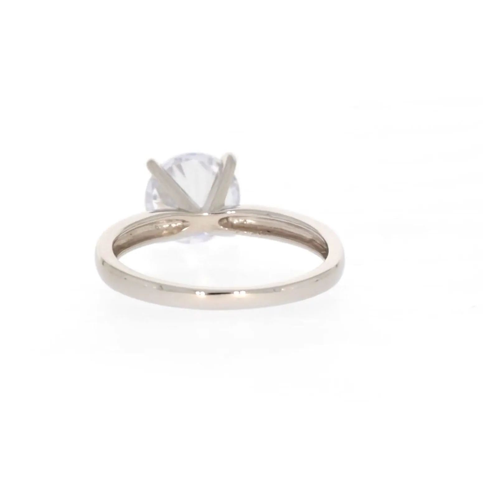 Sterling Silver Cubic Zirconia Solitaire Ring
