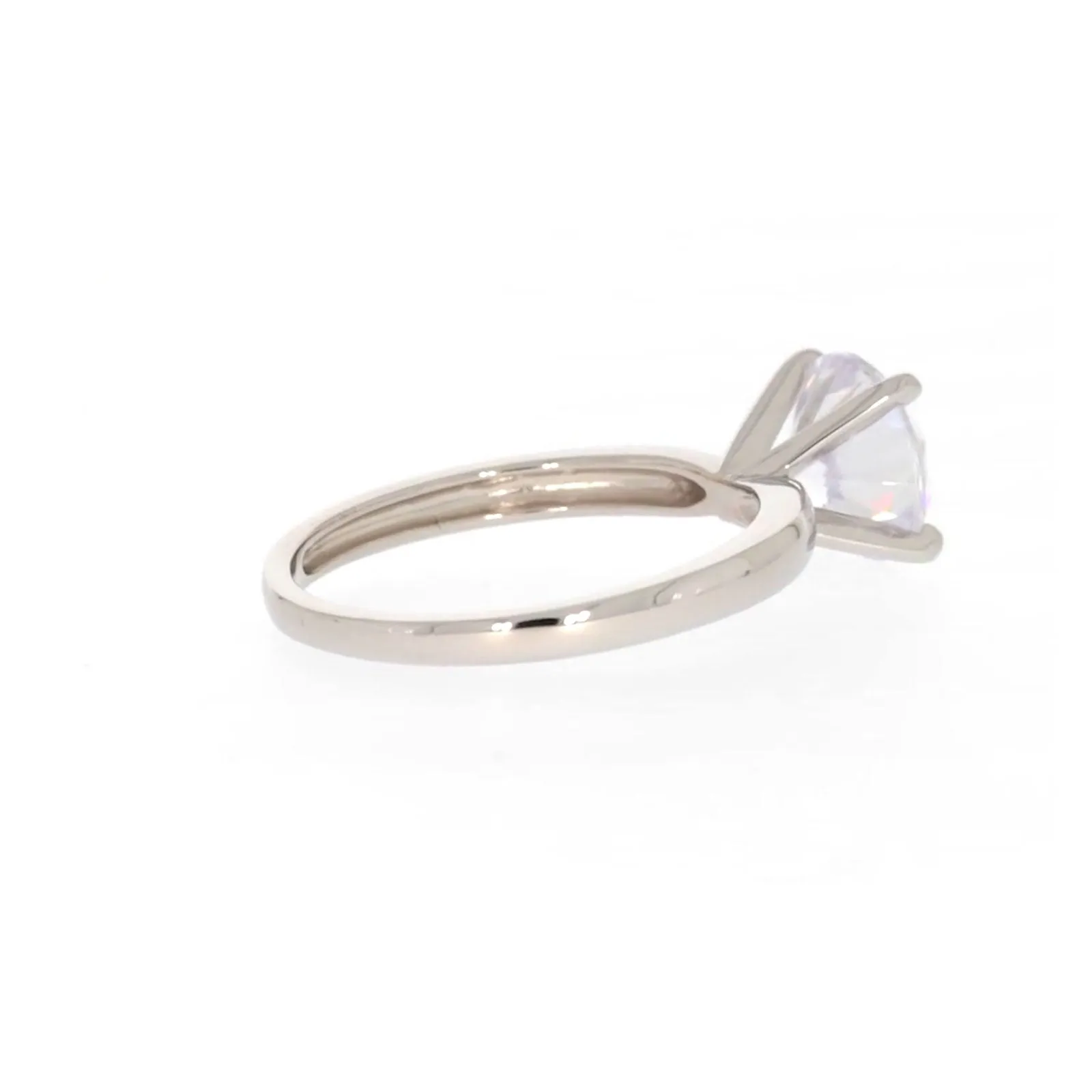 Sterling Silver Cubic Zirconia Solitaire Ring