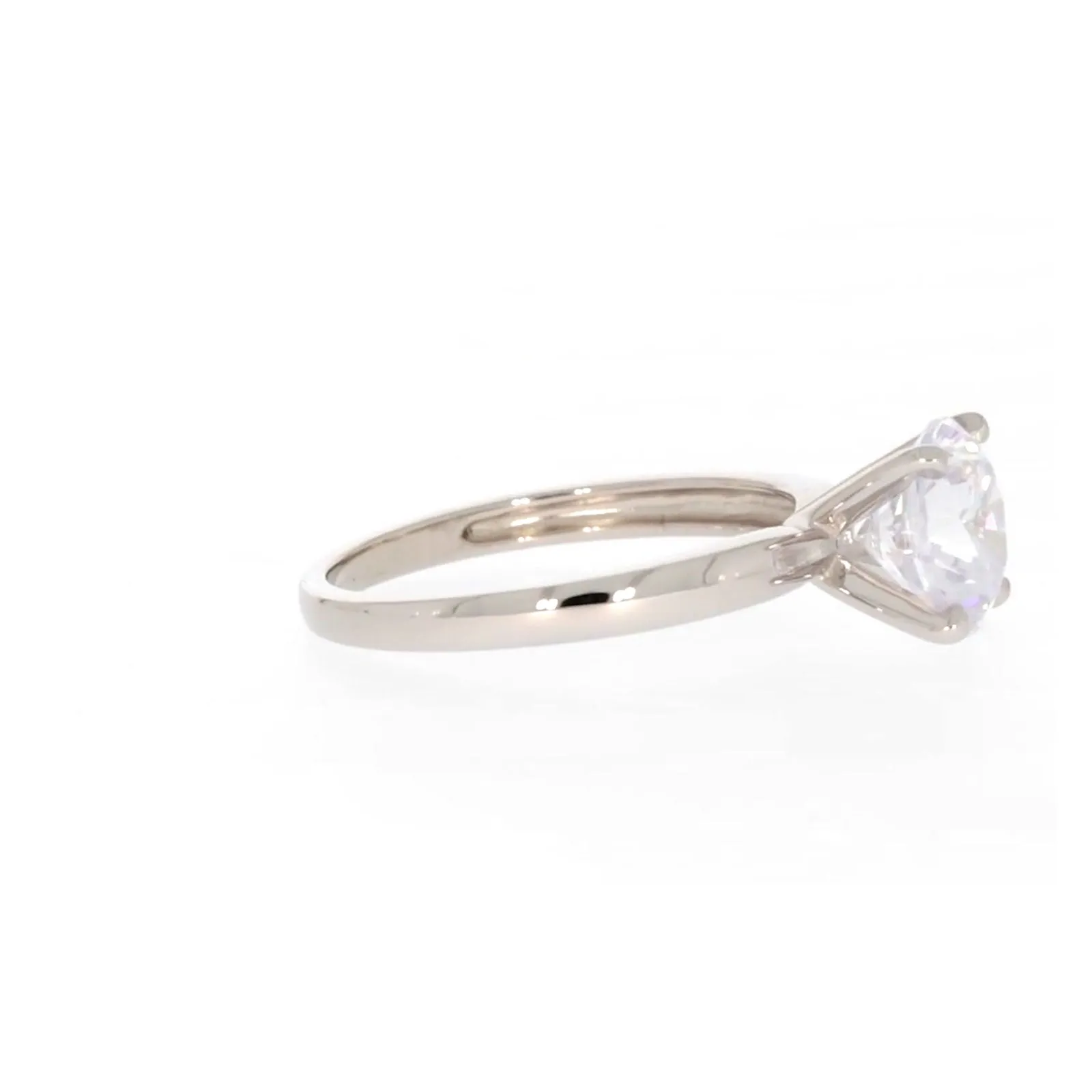 Sterling Silver Cubic Zirconia Solitaire Ring
