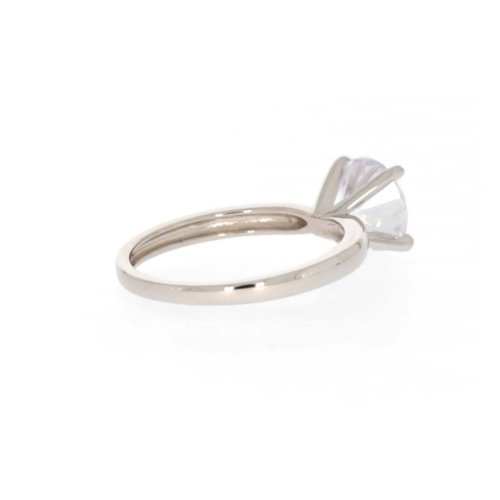 Sterling Silver Cubic Zirconia Solitaire Ring